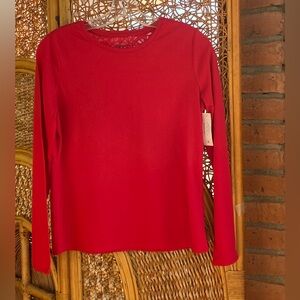 NWT Wonder Nation Vibrant Red Long Sleeve Top Boy or Girl.